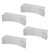 4Pcs Stainless Steel Chopstick Rest Boat Shape Chopstick Spoon Knife Fork Cutlery Holder
