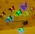 Creative colorful luminous butterfly night light luminous dragonfly LED decorative wall lamp