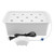 11 Holes Hydroponic System Grow Plant Flower Water Soilless Culture Box (White, )