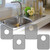 Silicone Sink Protector Folding Non Slip Sink Mat Rear Drain Kitchen Sink Mats for Bottom of Farmhouse Stainless Steel Porcelain Sink