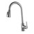 Kitchen Faucet with Pull Down Sprayer Stainless Steel Dual Water Outlet Single Handle Pull Out Spring Sink Faucet for Laundry Bathroom