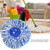 Spinning Mops Head Microfiber Refill Magic Rotating 360° Mop  for  Cleaning(Blue and White)