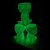 Luminous Face Planter Pot Head Flower Pot Cute Resin Succulent Planter Flowerpot with Drain Hole for House Office Decor