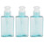 3PCS 100ml Pump Bottle Plastic Empty Soap Dispenser Shampoo Body Wash Lotion Container for Travel