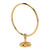 Towel Ring Golden Wall Mounted Glossy Hand Feel Decorative Copper Stainless Steel Bathroom Towel Ring