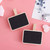 50Pcs Innovative Mini Blackboard Clip Wood Message Board Plant Label Marking Tool Decoration