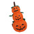 3.9ft Halloween Inflatable 3 Pumpkin Stack Light 100‑240V Halloween Inflatables Stacked Pumpkins for Garden Holiday Party EU Plug