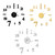 DIY Wall Clock Frameless Mirror Wall Clock Large Mute Wall Stickers for Living Room Home Decorations