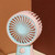 Mini Handheld Fan Battery Powered USB Rechargeable Fan Small Cooling Fan for Indoor Outdoor Activities Blue