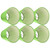 6PCS E14 Lamp Shade Fabric Lampshade Table Lamp Ceiling Lamp Shade for Bedroom Living RoomFluorescent Green PX157