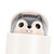 Squirrel Shaped Coat Hooks Lovely No Hole Punch Self Adhesive Squirrel Wall Decoration Hook for Key Grey