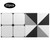 20Pcs/Set 10x10cm Kitchen Bathroom Waterproof Non Slip Tiles Floor Wall Sticker Decoration