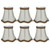 6Pcs Desktop Table Lamp Cover Fabric Lampshade Accessory for E14 Chandelier Light Bulb