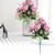 Artificial Rose Flowers Fake Simulation Plastic Flowers for Home Garden DecorPeach