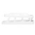 Rolling Egg Dispenser 2 Tier Space Saving Automatic Roll Down Egg Holder for Refrigerator Countertop White