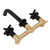 Wall Mounted Sink Faucet Hot and Cold Spout Mixer Bathtub Faucet for Bathroom Internal and External Thread G1/2
