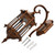 Vintage Style Wall Lantern Lamp Holder Indoor Outdoor Home Garden Decor No Light Source Bronze