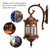 Vintage Style Wall Lantern Lamp Holder Indoor Outdoor Home Garden Decor No Light Source Bronze