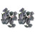 2PCS Artificial Water Plant Simulation Vine Lifelike Plastic Leaves Decoration with Suction Cup for Fish TankDual Color Begonia Leaves