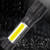 COB Flashlight Aluminum Telescopic Zoom Super Bright Waterproof Portable Mini Flash Light for Outdoor