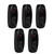 AC 250V 10A Inline ON/OFF Table Desk Lamp Cord Cable Switch with LED Indicator Light Black