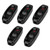AC 250V 10A Inline ON/OFF Table Desk Lamp Cord Cable Switch with LED Indicator Light Black