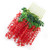 Simulated 6 Leaves Wisteria Decoration Silk Flower Artificial Faux Indoor Vine Wisteria Ornament for Home Red