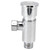 Flush Valve with Hand Push Button Zinc Alloy Toilet Repair Kit Tank Parts Replacement G1/2