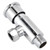 Flush Valve with Hand Push Button Zinc Alloy Toilet Repair Kit Tank Parts Replacement G1/2