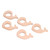 5Pcs Wooden Baby Teething Toys Teether SnailShape Pendent DIY Necklace Pacifier Chain