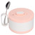 Stainless Steel Ramen Bowl Double Insulation Instant Noodle Bowl with Lid for Office Worker Students(Pink Fast Food Bowl +304 Spoon)