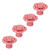 4 Set Rose Shaped Handle Modern Ceramic Cabinet Knob for Home Living Room BedroomPink
