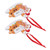 2pcs Christmas Tree Pendant Resin Carved Hand Painted Decorative Christmas Hanging Ornament for Home 22 W249