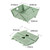 Plastic Collapsible Colander Kitchen Food Strainer for Fruit, Vegetables Foldable Drain Basket with Resting Feet