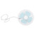 Car Fan USB Powered Rotatable Adjustable Mini Air Conditioner VehicleMounted Fan White