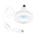 Car Fan USB Powered Rotatable Adjustable Mini Air Conditioner VehicleMounted Fan White