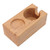 Coffee Tamper Holder Beech Distributor Storage Rack Coffee Bar Accessories for 58mm Tamper Wood Color