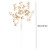 Gold Heart Shaped Artificial Plastic Grass