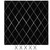 DIY Acrylic Rhombic Mirror Wall Stickers Self Adhesive for Home Living Room Bedroom Decoration(Black L )