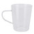 380ml Milk Cup High Borosilicate Glass Thermal Easy to Clean Glass Mug for Kitchens Hotels Coffee ShopsTransparent