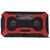 Hand Crank Emergency Weather Radio AM/AM Switching Battery Indicator Flashlight Solar Power Bank for Outdoor CampingRed US Version