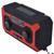 Hand Crank Emergency Weather Radio AM/AM Switching Battery Indicator Flashlight Solar Power Bank for Outdoor CampingRed US Version