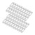 40 Pcs Silver Tone Metal Keyhole Hanger Fasteners for Picture Frames Hang Wall Indoor