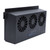 Solar Powered Car Exhaust Fan 3 Heads Odor Removal Multifunctional Air Purifier Cooling Fan for Home Automotive Office Black
