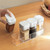 Seasoning Container Compact Portable Transparent Condiment Bottle for Kitchen Home 2 Oil Control Bottle+2 Seasoning Bottle