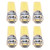 6PCS GY6.35 Bulb 5W COB Light Bulb 500lm Silicone Ceiling Lamp Bulb for Living RoomCold White