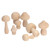 40pcs Unfinished Wooden Mushroom Unpainted Natural Wood Mushroom Decoration for DIY Decoration