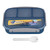 Individual Sealed Lunch Box Children Lunch Box 4 Compartment Lunch Box for School 1300ml Blue
