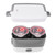 Electric Lunch Box Multifunction Double Layer Stainless Steel Liner Portable Food Heating Box for Home Office Travel US Plug