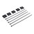 200Pcs Nylon Zip Ties High Temperature Resistant Strong Nylon Self Locking Cable Zip Ties with Mounts for Cable Fence 20x20mm Black